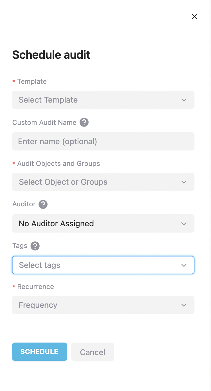Onboarding Guide - Schedule an Audit