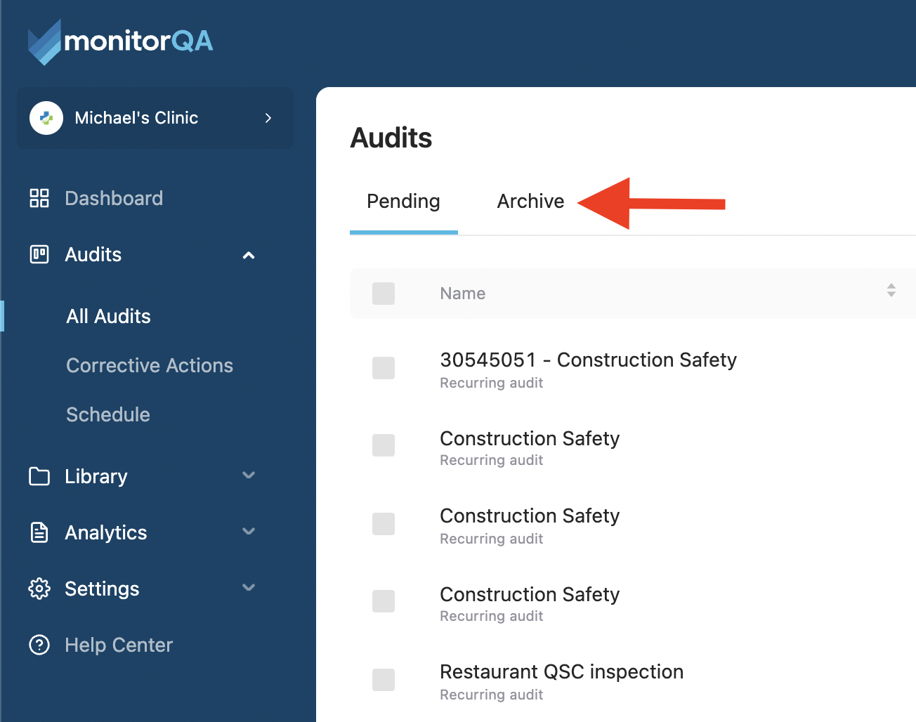 monitorQA - All audits